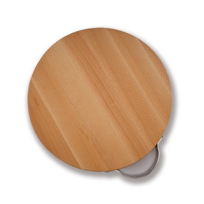 design beech wood round cutting board importers chopping cheese paddle board with stainless steel hanging hole