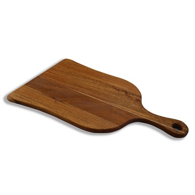 square shape cutting boards wood acacia pizza vegetable acacia serving board with hanging hole handle