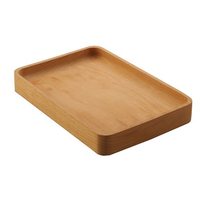 beech wooden square shaped plates food dishes and bowls