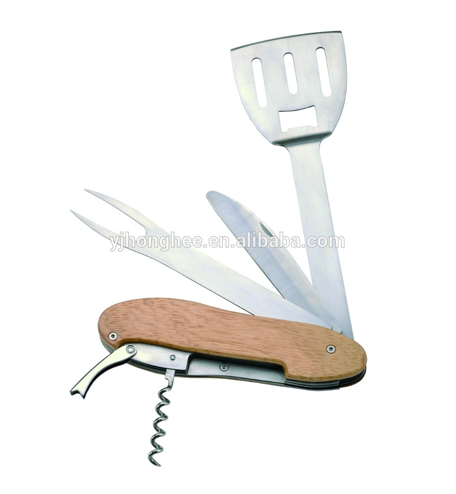 4 in 1 detachable multi-functional barbecue bbq tool