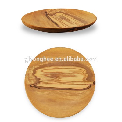 6-Inch olive wood Circular Plate Serving Tray