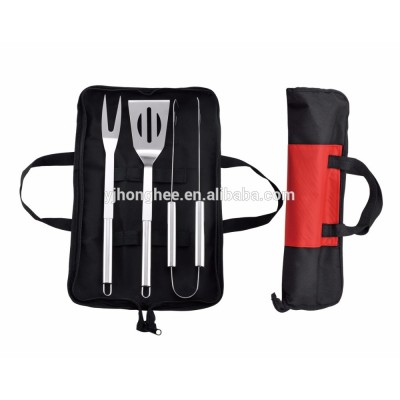 3-piece Mini Barbecue Set with Nylon Bag