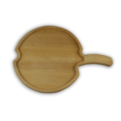 apple shaped beech wooden cutting board importer with handle