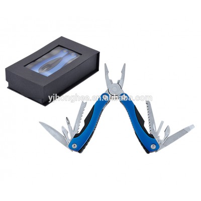 Multifunctional multi pocket LED flash light combination pliers tools