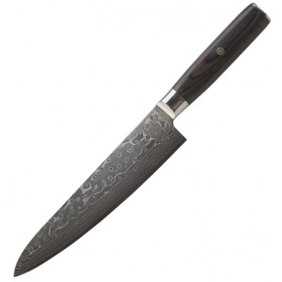 Pakka Wood Handle 8 Inch Damascus Chef Knife for Kitchen Use