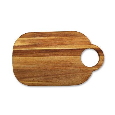 cutting boards wood acacia chopping board with round handle hanging hole